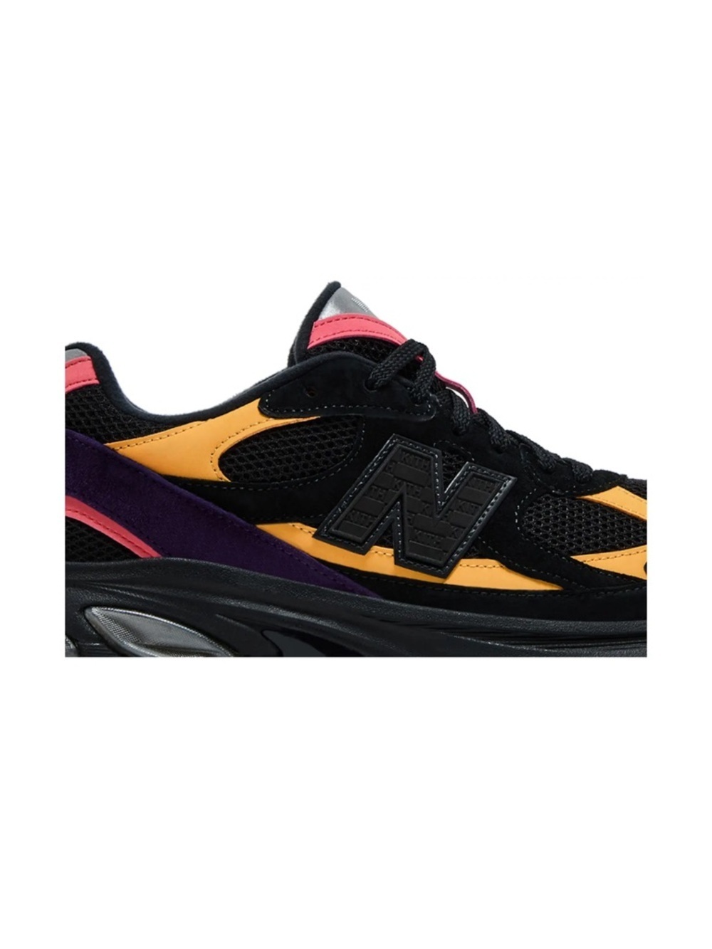 KITH / New Balance Black Yellow Purple Accent Runner - Men's size 10 - Picture 5 of 9